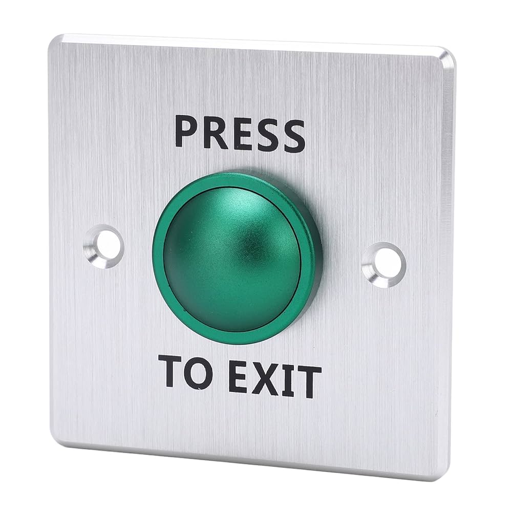 Push to exit button for access control systems - green emergency release Egypt, Access control Systems