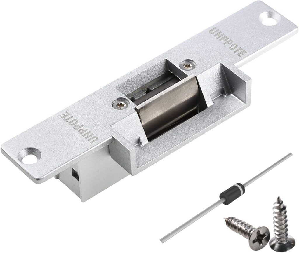 ZKTeco electric strike lock for glass and wooden doors - access control hardware Egypt, Access control Systems