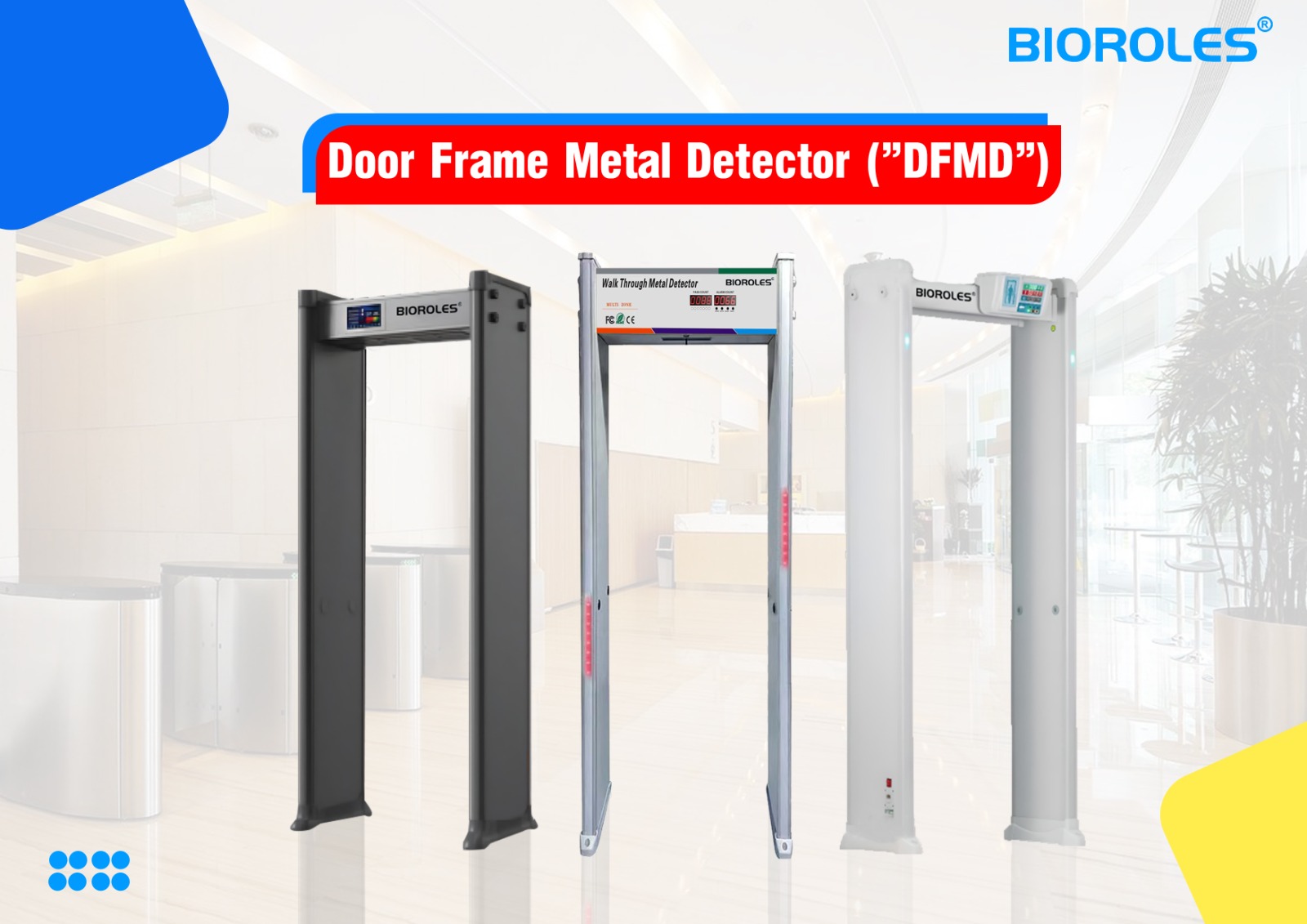 Metal detector gate for campus security