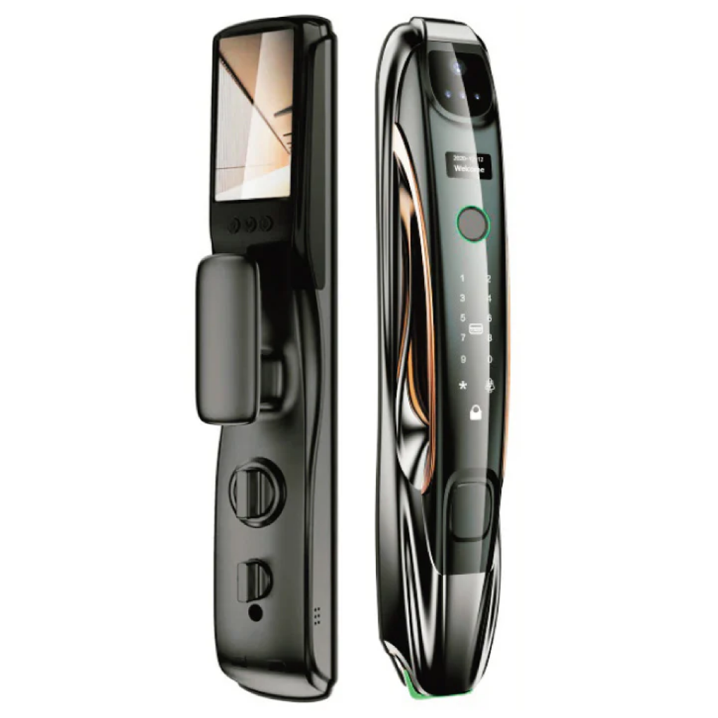 Lezn i11 smart lock, Cat Eye door lock, fingerprint door lock Egypt, smart door lock with camera, Tuya smart lock, video door lock, aluminum smart lock, home security Egypt, Lezn smart locks, WiFi smart door lock.