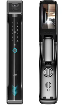 Lezn K30 Cat Eye, Lezn smart door lock, smart video door lock, Tuya smart lock Egypt, WiFi door lock with camera, fingerprint door lock Egypt, biometric door lock, Lezn smart lock Egypt, smart home security Egypt, electronic door lock, Cat Eye smart door viewer lock, HD video smart lock